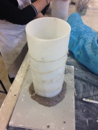 Making the cylinder...